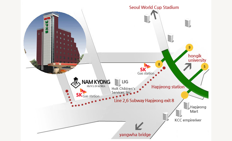 Location Hotel NamKyong